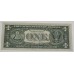 UNITED STATES OF AMERICA 1977 . ONE 1 DOLLAR BANKNOTE . ERROR . GREEN INK TRANSFER